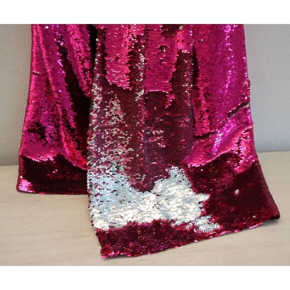 Derek Lam 10 Crosby TS01533SQ Women Sz 8 Fuchsia/Silver Sequined Mini Dress - Picture 6 of 16